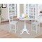 International Concepts Round 42, Rd Pedestal Gathering Height Table, 2 Counter Height Stools, White, 42 in W, 42 in L K08-42DPT-S6172-2 - alternate 2